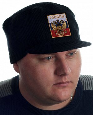 Вязаная кепка Miller Way с Двуглавым орлом на фоне российского триколора - здесь ты можешь недорого купить шапку, которая тебе действительно идёт!