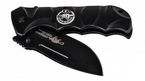 Складной нож "Спецназ. Краповый берет" - новейшая модель на основе ножа USMC обр. 2019 с символикой спецназа ВВ и Росгвардии! (I-57) № 1119Г