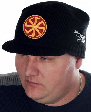 Эффектная шапка-кепка Miller Way с символом-оберегом – Коловратом - будь стильным и представительным, не тратя огромных сумм №1065