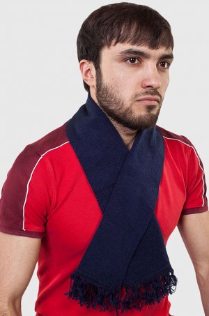 Уставной шарф (кашне МВД) тёмно-синий - подарит ощущение комфорта в любой ситуации №108