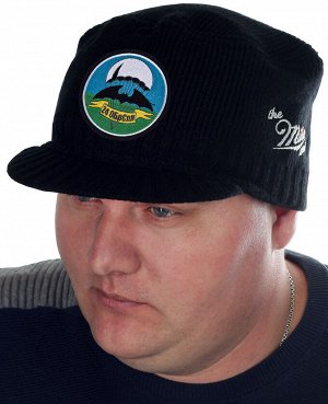 Модная черная шапка-кепка Miller Way - с НАШИВКОЙ 24-й ОБрСпН, дизайнерское решение от Военпро, приятная цена!