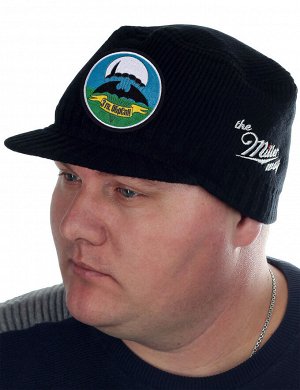 Мужская шапка-кепка Miller Way с нашивкой "3 гв. ОБрСпН" - стильный теплый головной убор для бойцов Спецназа!