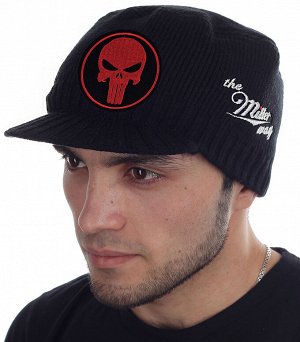Мужская шапка-кепка Miller Way с эмблемой Карателя – The Punisher. Популярная символика не только среди фанатов Marvel, но и представителей вооруженных сил разных стран. В наличии ТОЛЬКО У НАС!