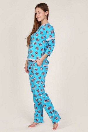 Пижама женская - Интерзаяц - 390 - голубой