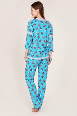 Пижама женская - Интерзаяц - 390 - голубой