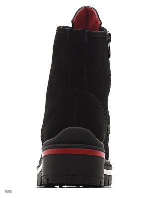 Z20145-01-1A черный (Нат.кожа/Шерсть) Ботинки женские 10п