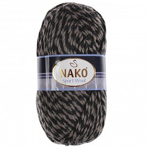 Пряжа "Sport wool" 25% шерсть, 75% акрил 120м/100г (21342 принт)