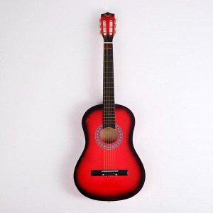 Гитара классическая красная, 6-ти струнная 97см