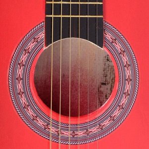 Гитара классическая красная, 6-ти струнная 97см