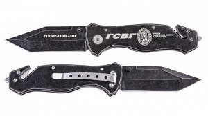 Тактический нож "ГСОВГ-ГСВГ-ЗГВ" - подарочный складной нож для служивших в разные годы в Германии. Марка стали - 440. (C-14) № 1153