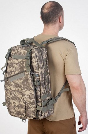 Рейдовый рюкзак камуфляж ACU (15-20 л) (CH-070) №31 - Рюкзак емкостью 20 литров изготовлен из водостойкого нейлона 600D, прочного и износостойкого. Отично подходит для полевых выходов в армии, активно