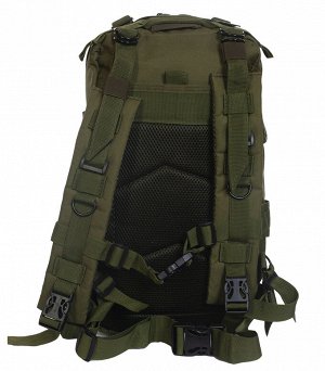 Походный рюкзак хаки-олива (15-20 л) (CH-013) №141 - Данная модель тактического штурмового рюкзака (до 20 литров) состоит из двух больших отделений с застежкой-молнией с различными сетчатыми внутренни