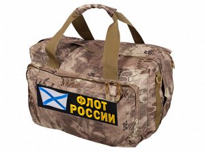Походная тактическая сумка с нашивкой Флот России - СУПЕР функциональная!!! Эргономичный дизайн!!! камуфляж Desert 3-color!!!
