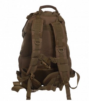 Компактный эргономичный рюкзак для охотников на 30 л (CH-058) №139 - Широкий съемный поясной ремень для дополнительной фиксации. Спинные и поясничный упоры из сотовой ткани для вентиляции тела в облас