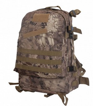 Лучший тактический рюкзак камуфляжа Krуptek (40 л) (CH-027) №129 - Боковые стяжки на фастексах по бокам (по две штуки с каждой стороны). Широкие лямки анатомической формы со специальным наполнителем и