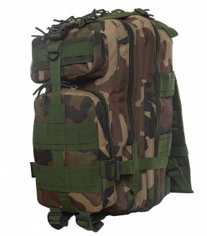 Военный рюкзак камуфляжной расцветки Woodland (15-20 л) (CH-013) №143 - Качественные материалы и фурнитура позволяют значительно увеличить срок службы рюкзака и надолго сохранить его эффективность даж