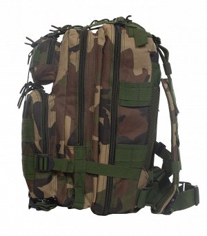 Военный рюкзак камуфляжной расцветки Woodland (15-20 л) (CH-013) №143 - Качественные материалы и фурнитура позволяют значительно увеличить срок службы рюкзака и надолго сохранить его эффективность даж