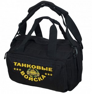 Дорожная черная сумка-рюкзак Танковые Войска - практическое применение весьма разнообразно, ты будешь ДОВОЛЕН! №9