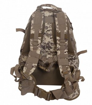 Эргономичный рюкзак камуфляжа Digital Desert (30 л) (CH-058) №137 - Модульный рюкзак со множеством практичных карманов и отделений. Совместим с отсеками для воды и приспособлен для ношения оружия. Рек