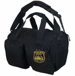 Черная военная сумка-рюкзак с нашивкой Танковые Войска - СПЕШИТЕ, горячее предложение!! Практическое применение весьма разнообразно.