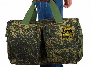 Армейская камуфляжная сумка-рюкзак с нашивкой Танковые Войска - лучшее качество, практичность и долговечность! ШИКАРНЫЙ подарок мужчине!!!