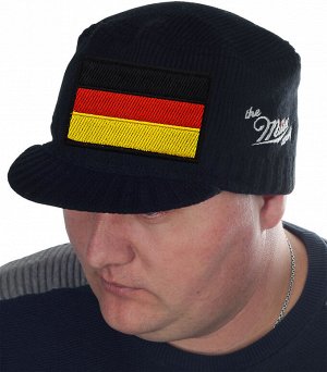Утепленная кепка Miller Way с триколором Германии - брендовое качество, беспроигрышный цвет. С нами слова «недорого» и «модно» станут синонимами