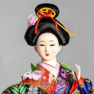 Кукла коллекционная "Гейша с веткой сакуры" 40 см
