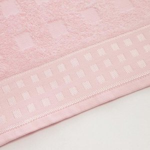 Полотенце махровое LoveLife Square, 70х130 см, цвет нежно-розовый
