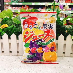 SENJAKU «Fruit juice candy» Леденцовая карамель, ассорти фруктовых вкусов, 104 гр