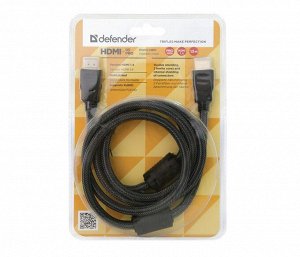 Кабель Defender HDMI-05PRO HDMI M-M, ver 1.4, 1.5 м, 87341 recommended