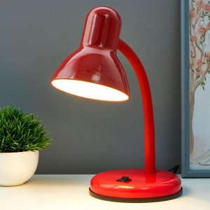 Лампа настольная UT-703В Design на подставке, 1х60Вт Е27 красный, h=33 см