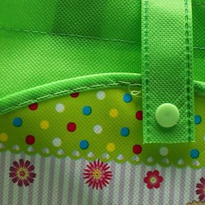 Сумка детская на кнопке, 1 отдел, наружный карман, цвет зелёный