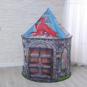 Палатка детская игровая «Замок с драконом» 100*100*135 см