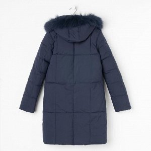 Пальто для девочки, цвет синий, рост 140
