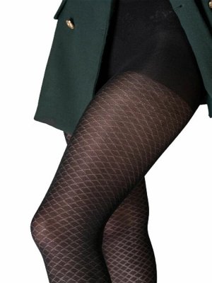 Колготки Женские Cinema-by-opium Fashion Line Microfiber Rhomb 40