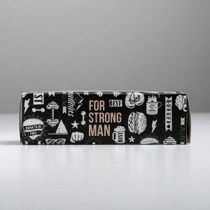 Коробка для макарун  For strong man, 5.5 ? 18 ? 5.5 см