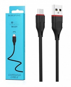 Кабель USB - Micro BOROFONE BX17 (черный) 1м