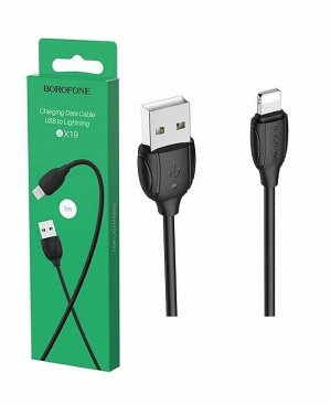 Кабель USB - Lightning BOROFONE BX19 (черный) 1м