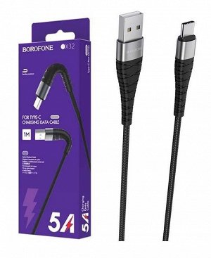 Кабель USB - TypeC BOROFONE BX32 (черный) 1м