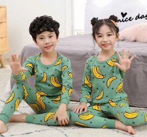 Детская пижама с принтом "Бананы"