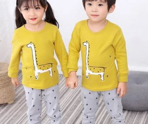 Детская пижама с принтом "Жирафы"