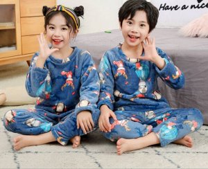 Детская пижама с принтом "Лисята с рожками"