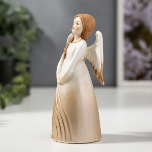 Сувенир керамика колокольчик &quot;Девочка-ангел в платье-волна&quot; 14,2х5,2х6,7 см