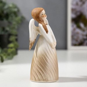 Сувенир керамика колокольчик "Девочка-ангел в платье-волна" 14,2х5,2х6,7 см
