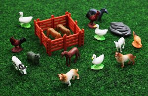 Набор домашних животных в тубе