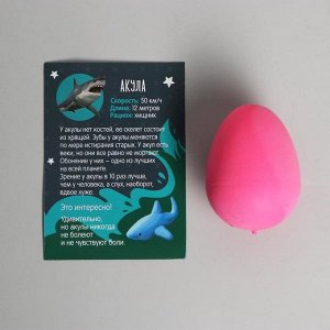 Растущие животные в яйце «Акула»