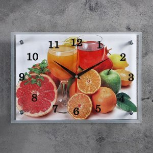 Часы настенные, серия: Кухня, "Цитрусы", 25х35  см, в ассортименте