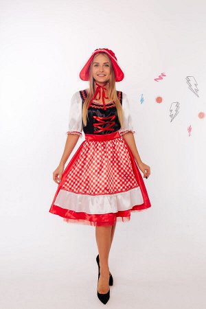 Карнавальный костюм 5019 к-21 Красная Шапочка размер 164-48