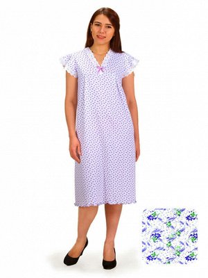Сорочка ночная женская,мод. 427, трикотаж (Дуновение (сиреневый))