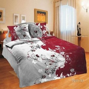 Комплект постельного белья 1,5-спальный, с вырезом "ромб", бязь Шуйская ГОСТ (Элегия)